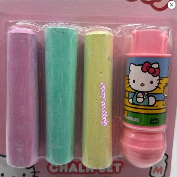 Hello Kitty Sidewalk Chalk Pen Set NIB 💗 - Picture 4 of 6